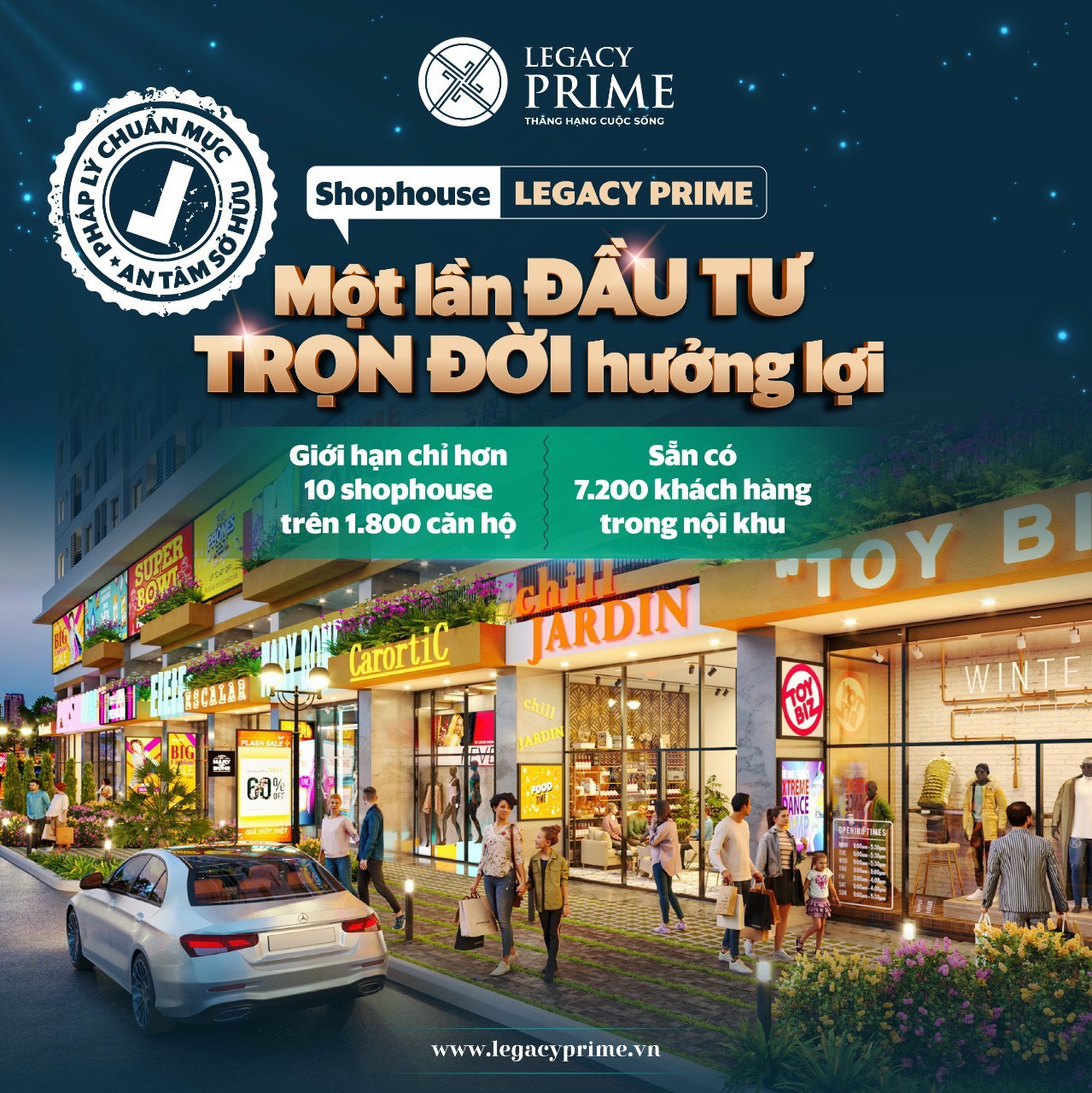 Nhận nhà vào Cuối năm tặng Voucher 5% tại Legacy Prime Thuận An