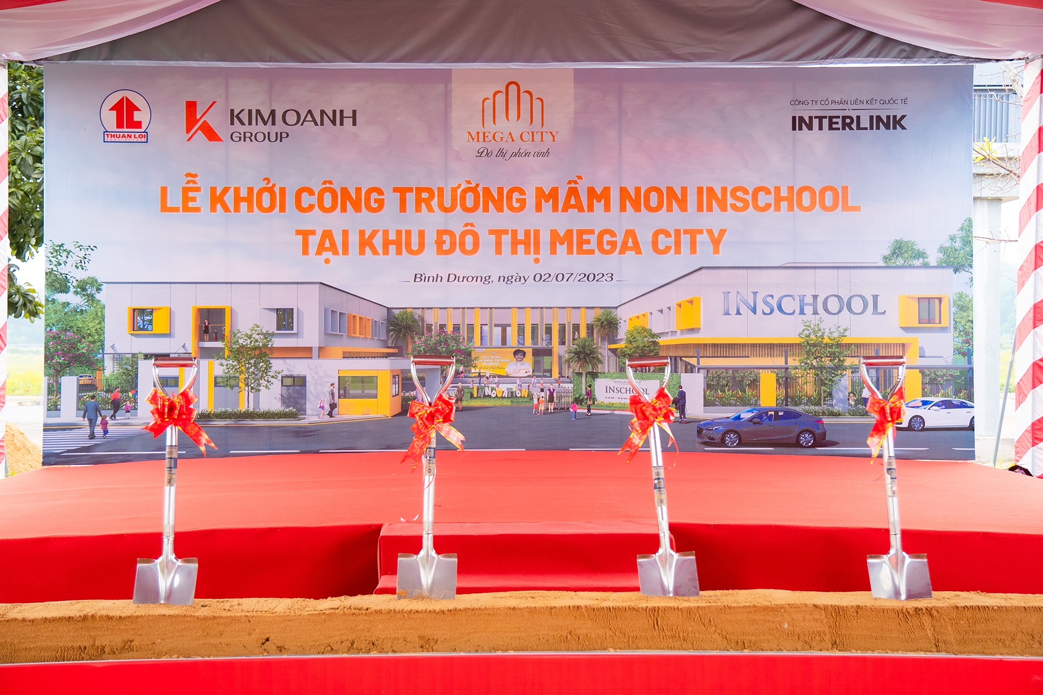 Lễ khởi công trường mầm non Inschool thuộc KĐT Mega city Bến Cát