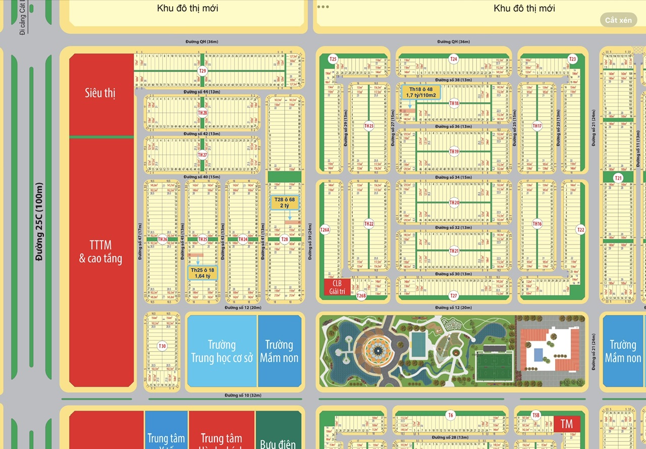 Cần bán đất nền dự án mega city 2 t28 đường 24m, 2 tỷ